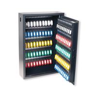 Pavo High Security Advanced Steel Key Cabinet 100 Key Capacity Dark Grey DF77301