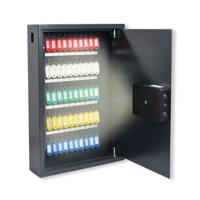 Pavo High Security Smart Steel Key Cabinet 50 Key Capacity Dark Grey DF70401