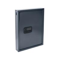 Pavo High Security Smart Steel Key Cabinet 50 Key Capacity Dark Grey DF70401