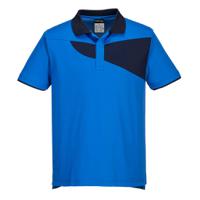 Portwest PW2 Cotton Comfort Polo Shirt S/S L Royal/Navy