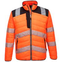 Portwest PW3 Hi Vis Baffle Jacket L Orange/Blk