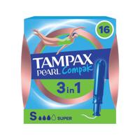 Tampax Compak Pearl Super x16 Applicator Tampons Pack of 8 C012301