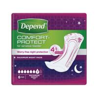 Depend Comfort Protect Maximum Night Pads Pack of 6 C011337
