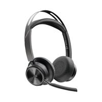 Poly Voyager Focus 2 MS Teams Certified USB-C-C Headset +USB-C/A Adapter +Charging Stand 9T9J6AA#AC3