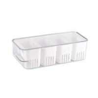 StoreStack Refrigerator Bin +Lid 4 Inserts Clear 368x114x114mm RB13610