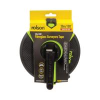 Rolson Fibreglass Surveyors Tape 30m Pack of 6 50740