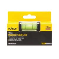 Rolson Magnetic Pocket Level 100mm Pack of 12 54116