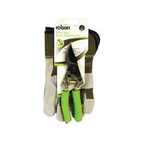Rolson Heavy Duty Rigger Gloves/Secateur Set Pack of 6 Rgr Glves & Sec