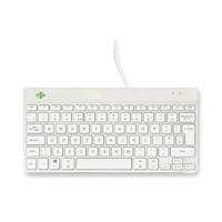 R-Go Compact Break Keyboard Wired White UK QWERTY RGOCOUKWDWH