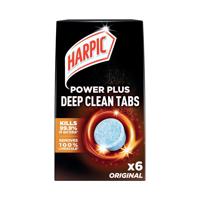 Harpic Power Plus Deep Clean Toilet Cleaner Tablets x6 Original (Pack of 8) 3249122