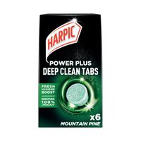 Harpic Power Plus Deep Clean Toilet Cleaner Tablets x6 Mountain Pine (Pack of 8) 3251790