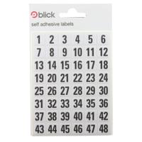 Blick White/Black 00-99 Labels 7mm x 13mm (2880 Pack) RS016250