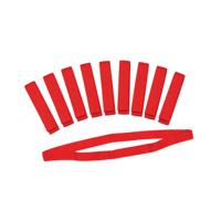 Pre Sport Team Bands PP Tape Red Pack of 10 EDB021S