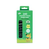 Tidyz Pocket Pack Fragranced Doggy Bag with Tie Handles (Pack of 12) 548612