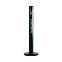 Rubbermaid Smokers Pole Ashtray Black FGR1BK