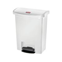 Rubbermaid Slim Jim Pedal Bin 30 Litres White 1883555