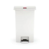 Rubbermaid Slim Jim Pedal Bin 50 Litres White 1883557