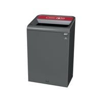 Rubbermaid Configure Container with Plastic Recycling Label 125L Red 2154759