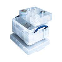 Really Useful Clear 21 Litre Plastic Divided Storage Box 21C+6T+12T