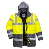 Portwest Hi Vis Contrast Winter Traffic Jacket L Yellow/Gry