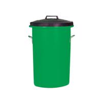 Heavy Duty Coloured Dustbin 85 Litre Green 311965