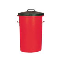 Heavy Duty Coloured Dustbin 85 Litre Red 311969