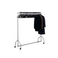 Silver Garment Hanging Rail With 30 Hangers 316939