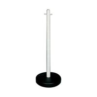 VFM White Free standing Post With Circular Plastic Base 328349