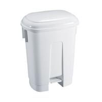 Derby Plastic Pedal Bin 60L White 348011