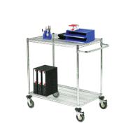 Mobile Trolley 2-Tier Chrome 373003