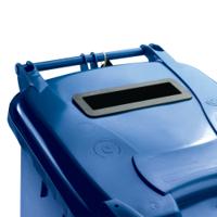 Confidential Waste Wheelie Bin 140 Litre Blue 377891