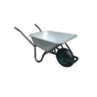 Galvanised Steel Wheelbarrow with Pneumatic Tyre 100 Litre 418636