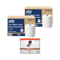 Tork Matic Hand Towel Roll 150m x6 Buy 2 Get FOC Nescafe Azera 500g