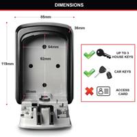 Master Lock Select Access 4-Digit Combination Lock Key Storage Unit 5401D