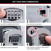 Master Lock Select Access 4-Digit Combination Lock Key Storage Unit 5401D