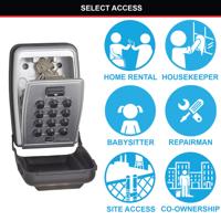 Master Lock Select Access Key Safe Box Push Button Wall Mount 5423EURD