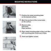 Master Lock Select Access Key Safe Box Push Button Wall Mount 5423EURD