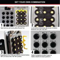 Master Lock Select Access Key Safe Box Push Button Wall Mount 5423EURD