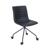 5 Star Striva Office Chair No Arms Polyurethane Black SF1041063