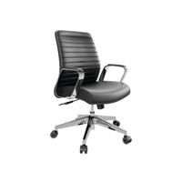 Slate Executive Chair with Fixed Arms Black/Chrome CH8111BKND