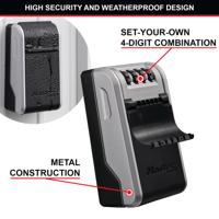 Master Lock Wall Mounted Key Lock Box Black/Grey 5481EURD