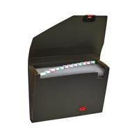 Snopake Reborn Organiser 13-Part A4 Polypropylene Black 11219