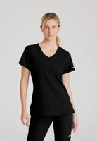 Skechers Female V Neck Scrub Top Black 2XS SK102/BLAC/XXS