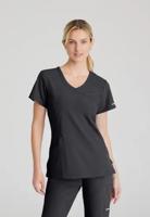 Skechers Female V Neck Scrub Top Pewter XXS SK102/PEWT/XXS