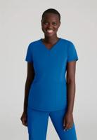 Skechers Slip-ins Serene Knit Scrub Top: Professional Comfort for Healthcare Professionals Royal Blu