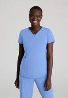 Skechers Slip-ins Serene Knit Scrub Top: Professional Comfort for Healthcare Professionals Ceil XXS