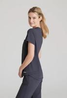 Skechers Slip-ins Flow Knit Scrub Top: Ultimate Comfort & Style for Healthcare Professionals Pewter