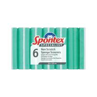 Spontex Specialist Non-Scratch Sponge Scourer Blue/White (Pack of 6) 19400212