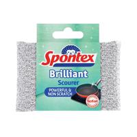 Spontex Brilliant Scourer Pad Silver Non-scratch 31600328