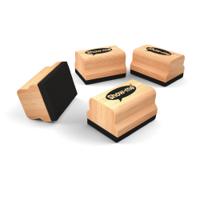 Show-me Mini Wooden Handled Felt Whiteboard Eraser (30 Pack) WME30